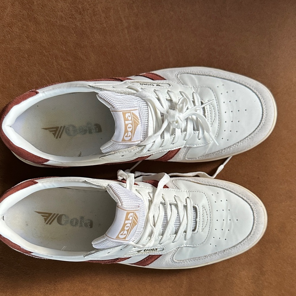 Gola Men's White and Red Sneakers